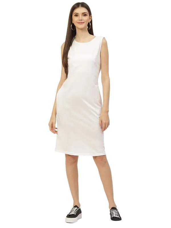 White_Cotton_Blend_Single_Jersey_Dresses