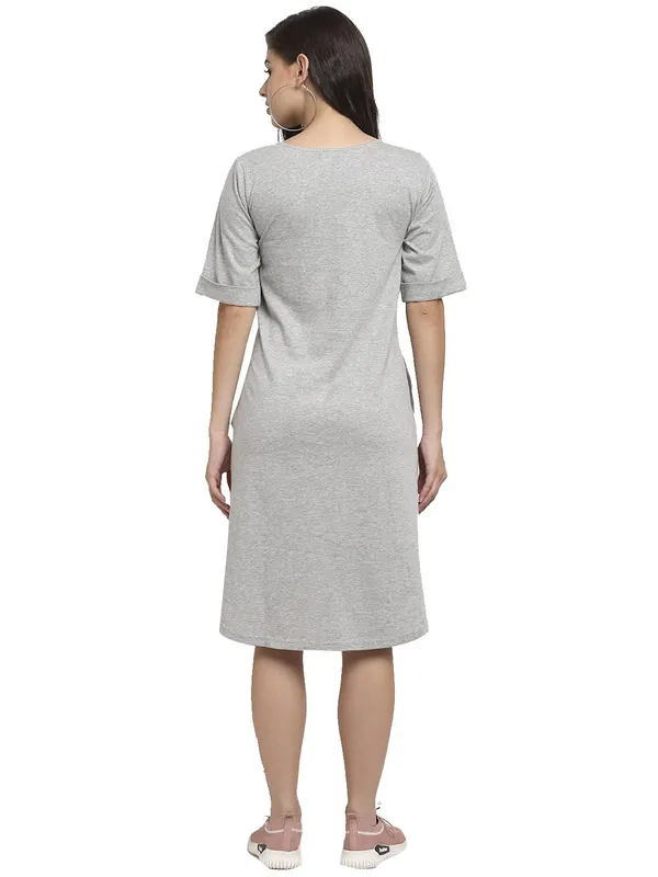 Purple_Solid_Pure_Cotton_A-Line_Midi_Dress