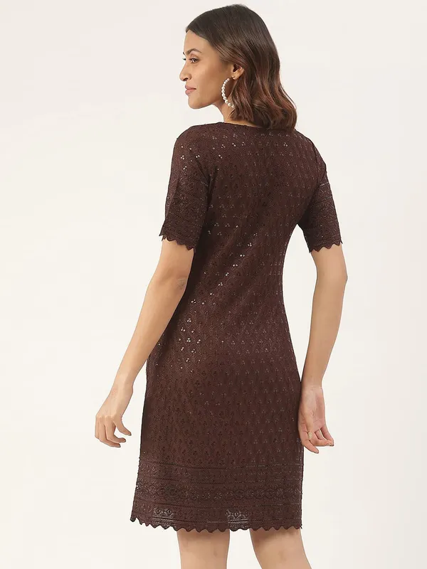 Brown_Rayon_Sequinn_Dresses