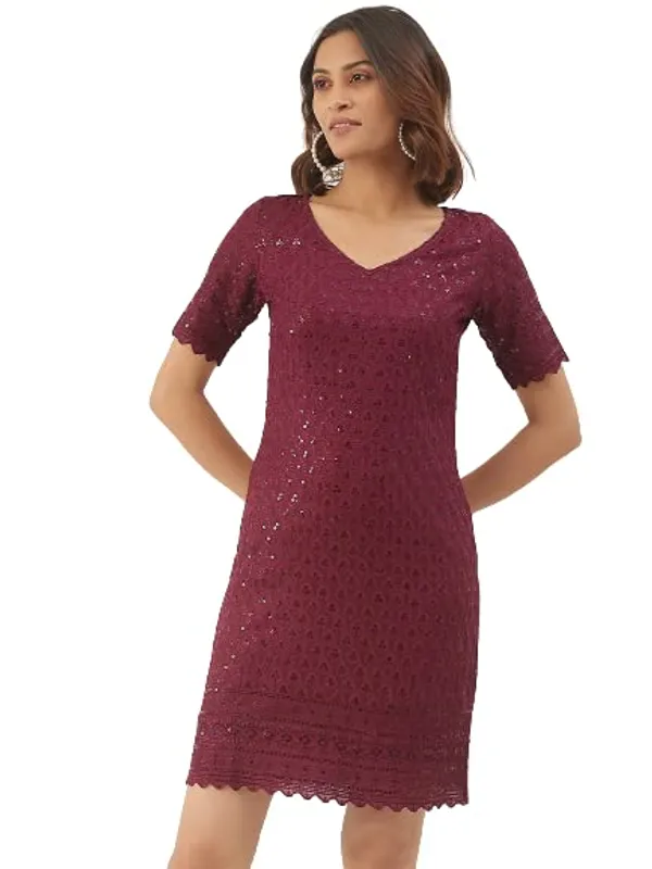 Purple_Rayon_Sequinn_Dresses_For_Women