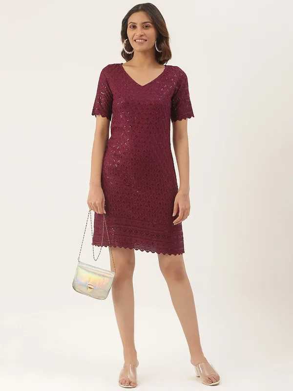 Purple_Rayon_Sequinn_Dresses_For_Women