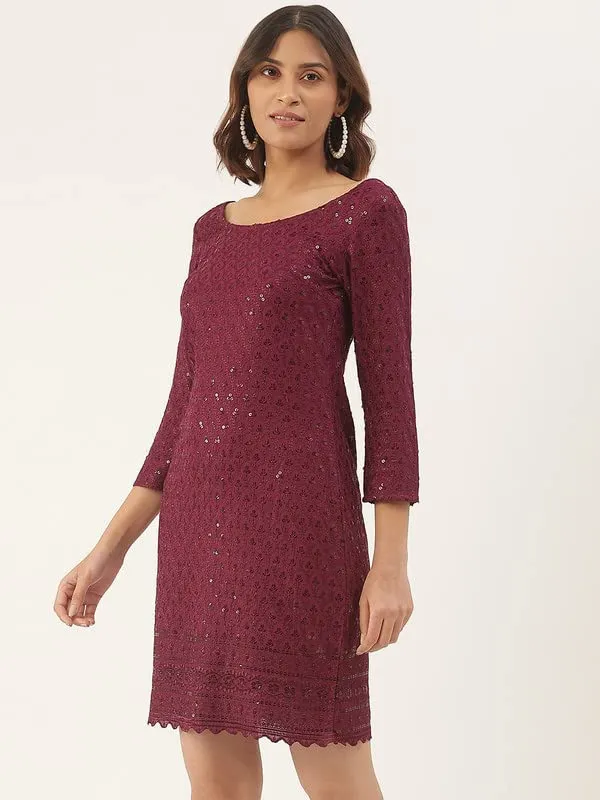 Purple_Rayon_Sequinn_Dresses_For_Women