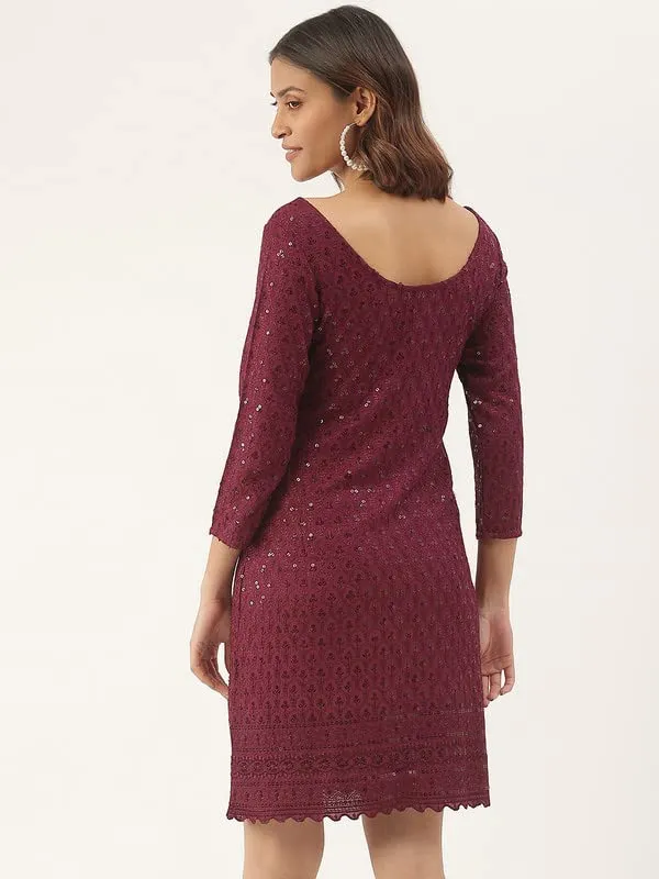 Purple_Rayon_Sequinn_Dresses_For_Women