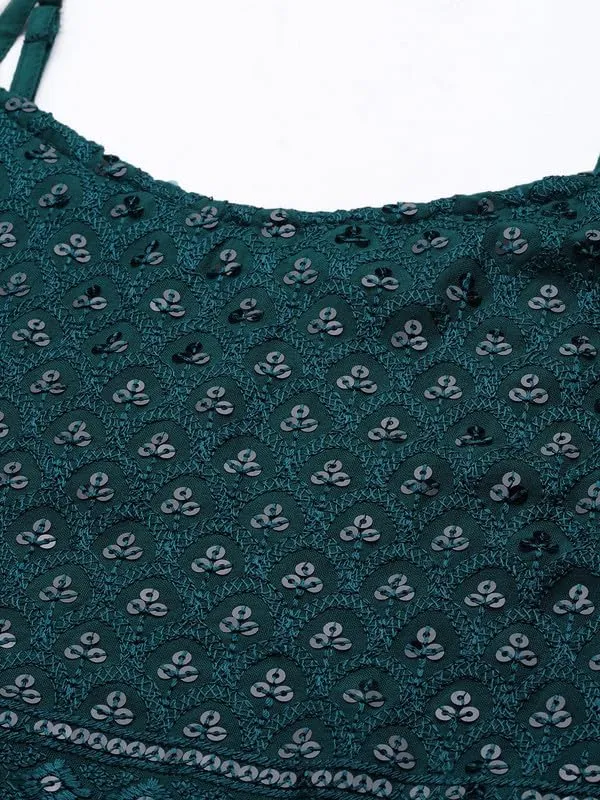 Teal_Rayon_Sequinn_Dresses
