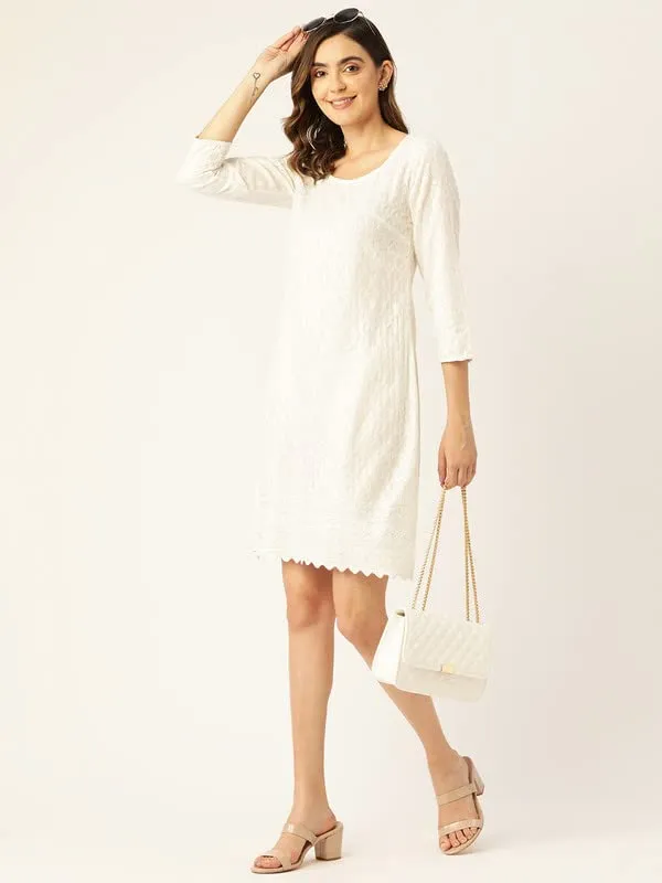 White_Rayon_Sequinn_Dresses