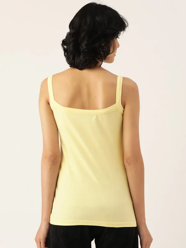 Cream_Cotton_Lycra_Camisoles