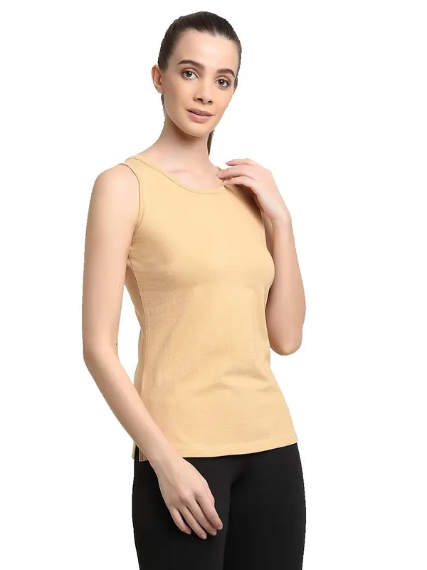 Dbeige_Cotton_Lycra_Camisoles