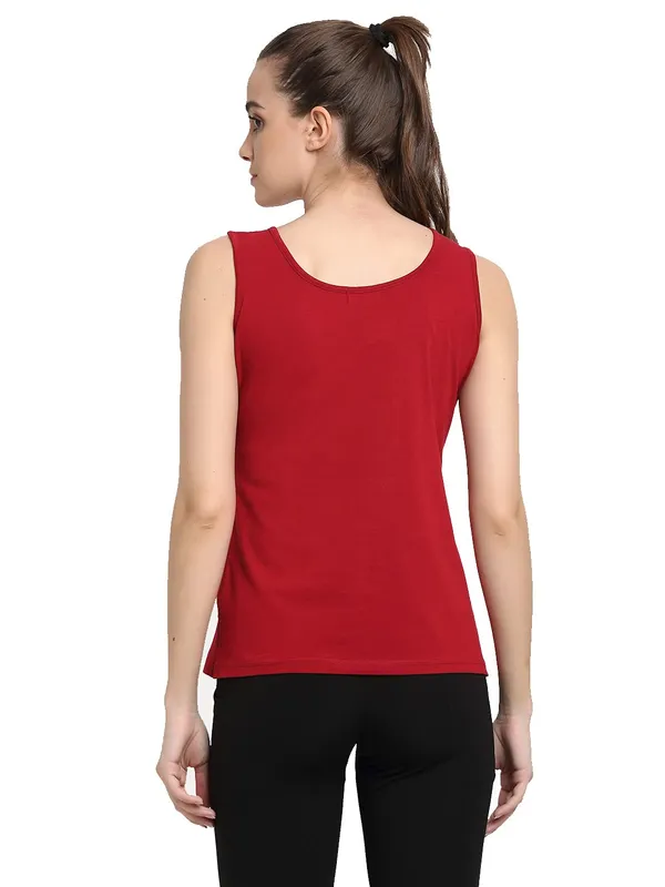 Maroon_Cotton_Lycra_Camisoles
