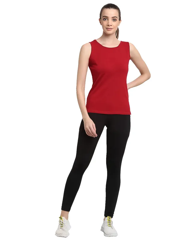 Maroon_Cotton_Lycra_Camisoles