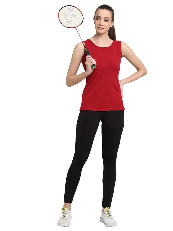 Maroon_Cotton_Lycra_Camisoles