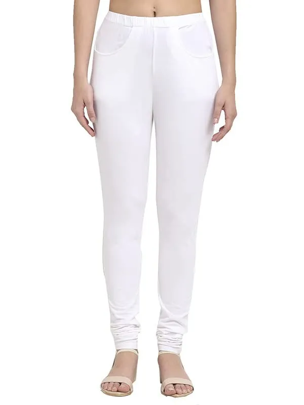 White_Cotton_Lycra_Leggings