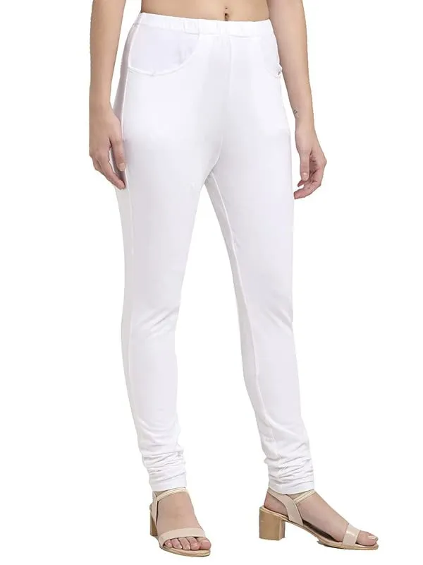 White_Cotton_Lycra_Leggings