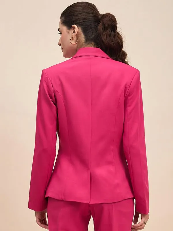 Hotpink_Polyester_Lycra_Blazers