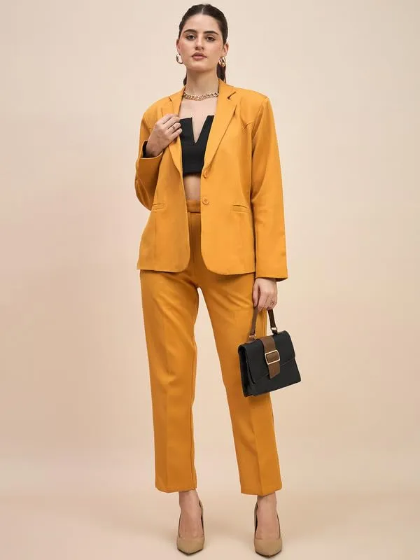 Mustard_Polyester_Lycra_Blazers