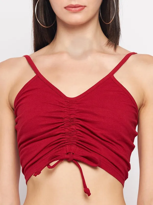 Maroon_Cotton_Lycra_Co-Ords