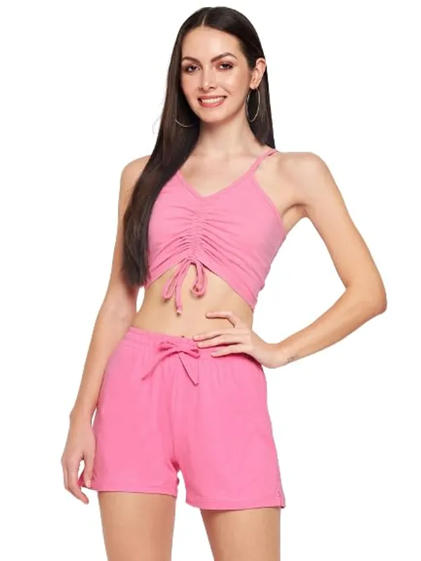 Pink_Cotton_Lycra_Co-Ords