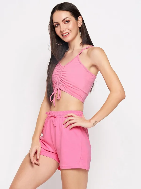Pink_Cotton_Lycra_Co-Ords