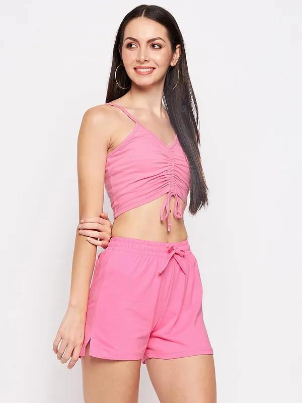 Pink_Cotton_Lycra_Co-Ords