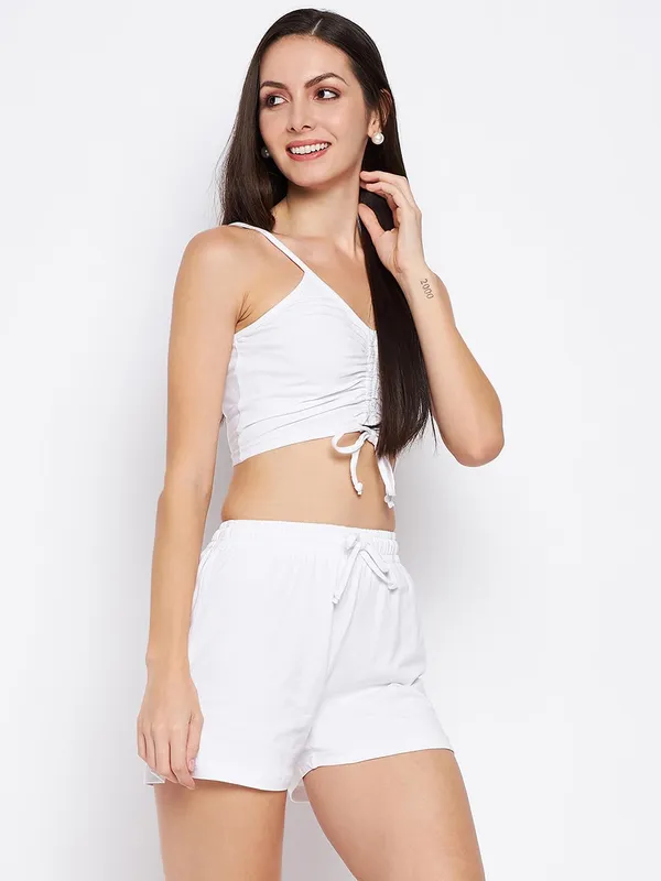 White_Cotton_Lycra_Co-Ords