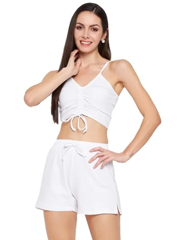 White_Cotton_Lycra_Co-Ords