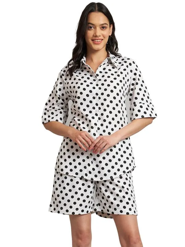 White_Polka_Polyester_Print_Co-Ords