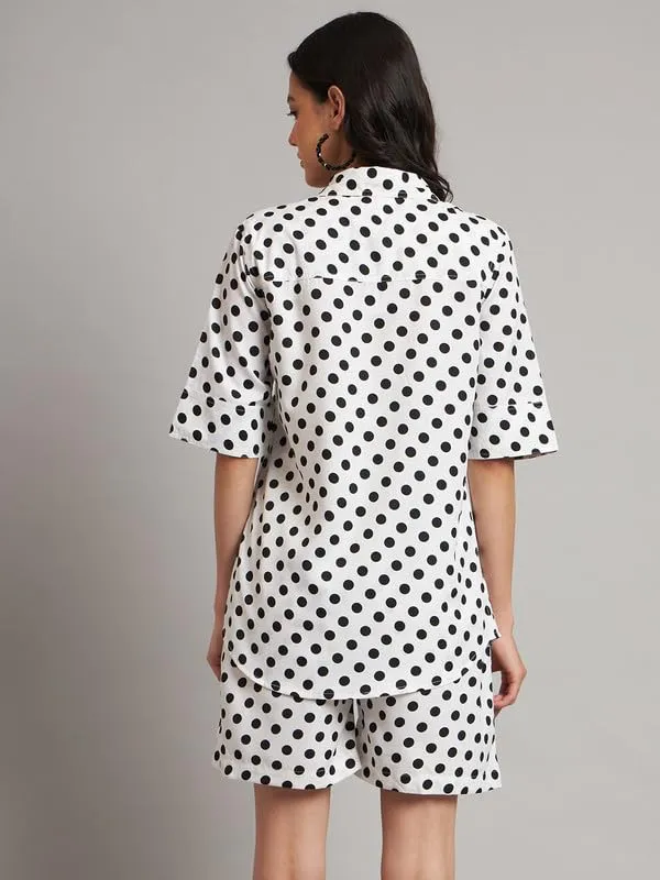 White_Polka_Polyester_Print_Co-Ords