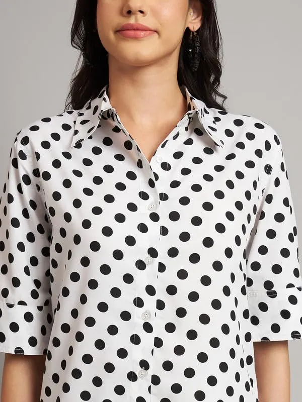 White_Polka_Polyester_Print_Co-Ords