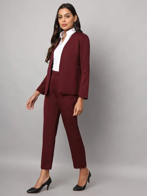 Burgundy_Polyester_Lycra_Suits