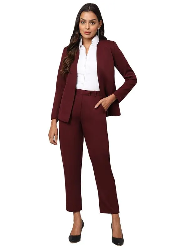 Burgundy_Polyester_Lycra_Suits