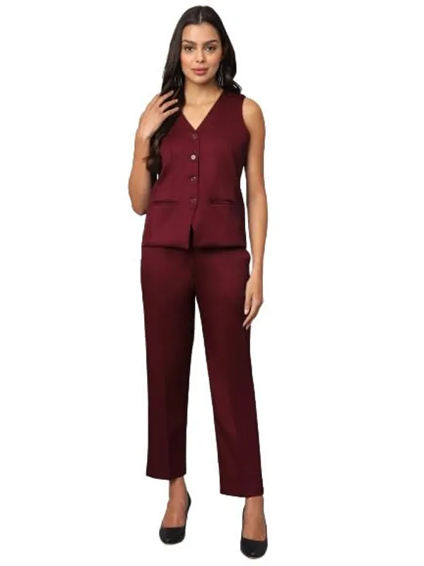 Burgundy_Polyester_Lycra_Suits
