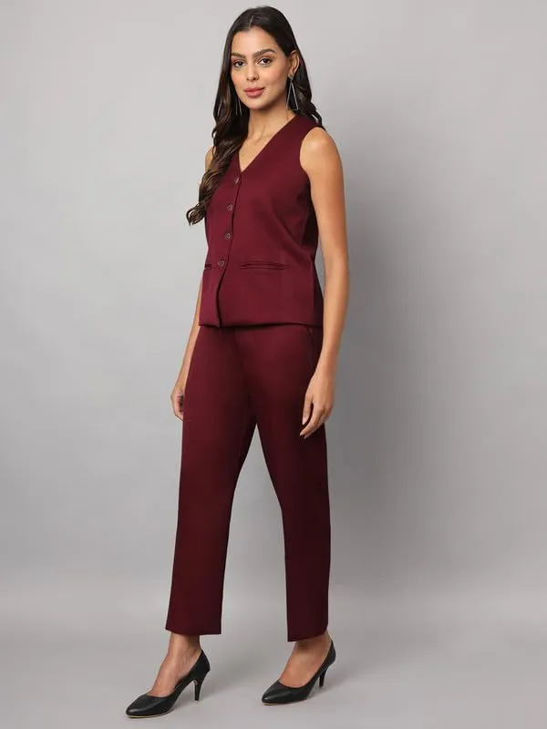 Burgundy_Polyester_Lycra_Suits