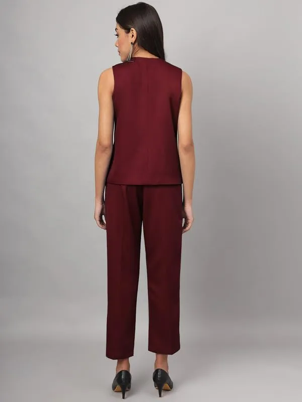 Burgundy_Polyester_Lycra_Suits