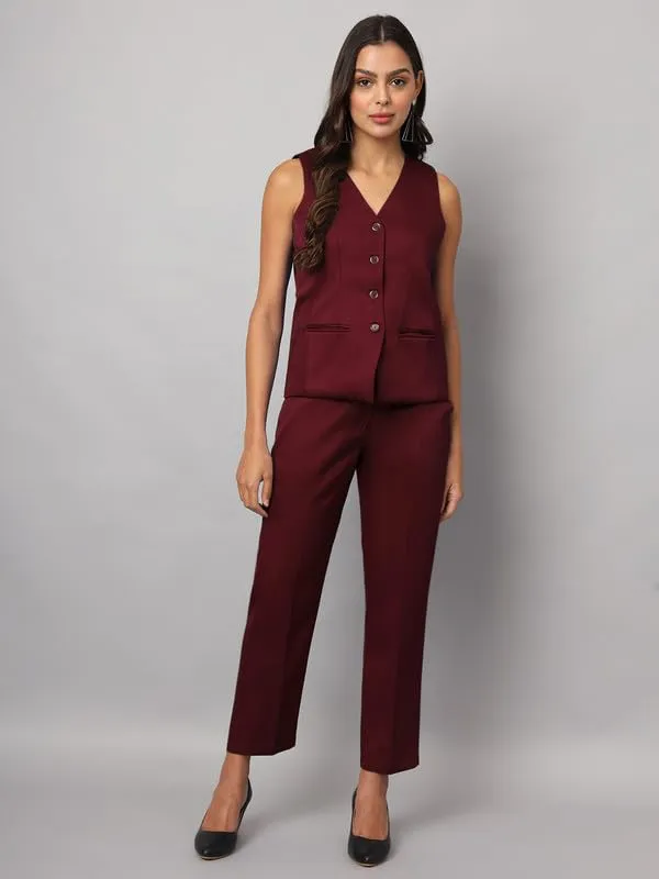 Burgundy_Polyester_Lycra_Suits
