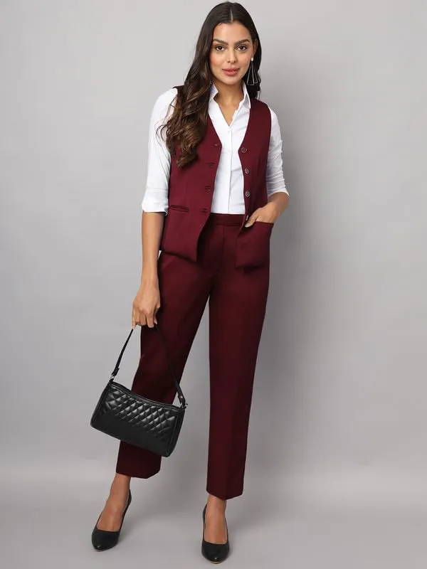 Burgundy_Polyester_Lycra_Suits