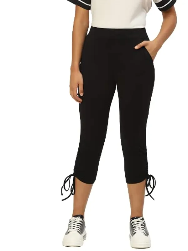 Olive_Cotton_Loop_Teri_Capris_For_Women