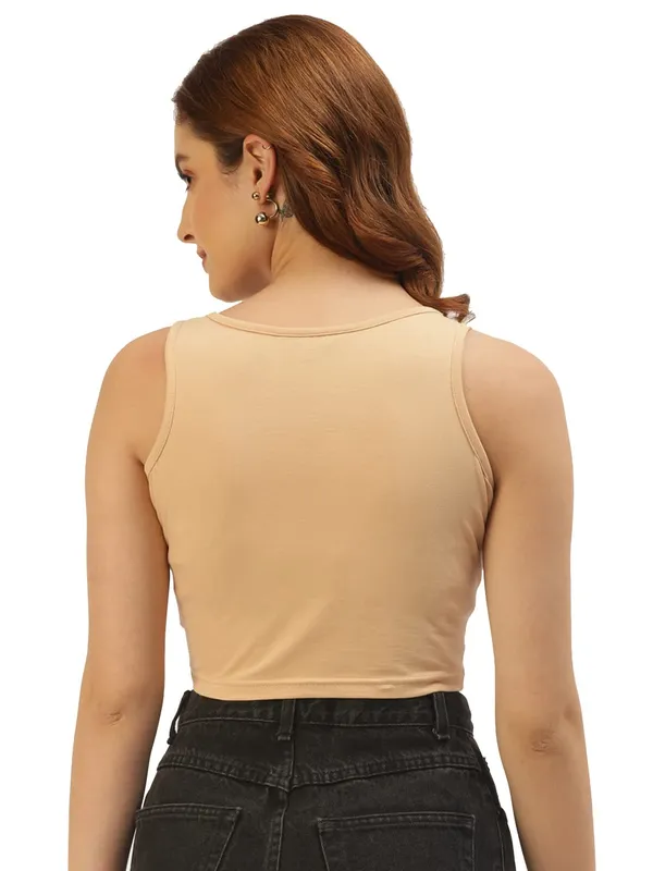 Beige_Cotton_Lycra_Tops