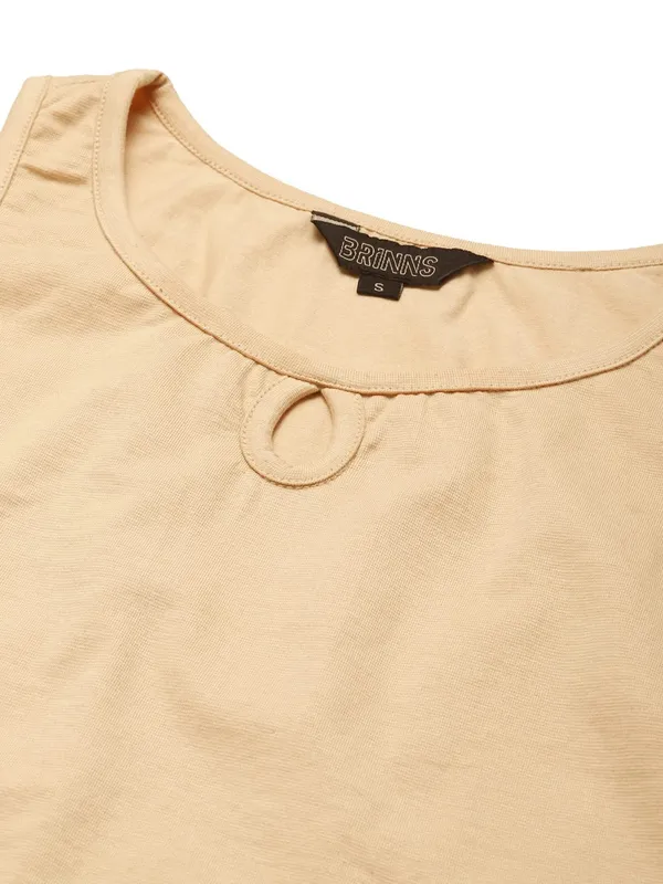 Beige_Cotton_Lycra_Tops