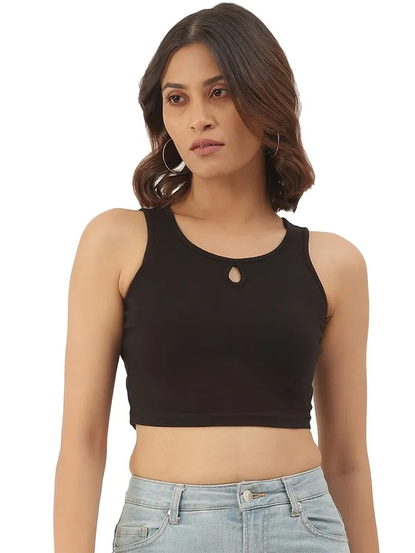 Black_Cotton_Lycra_Tops