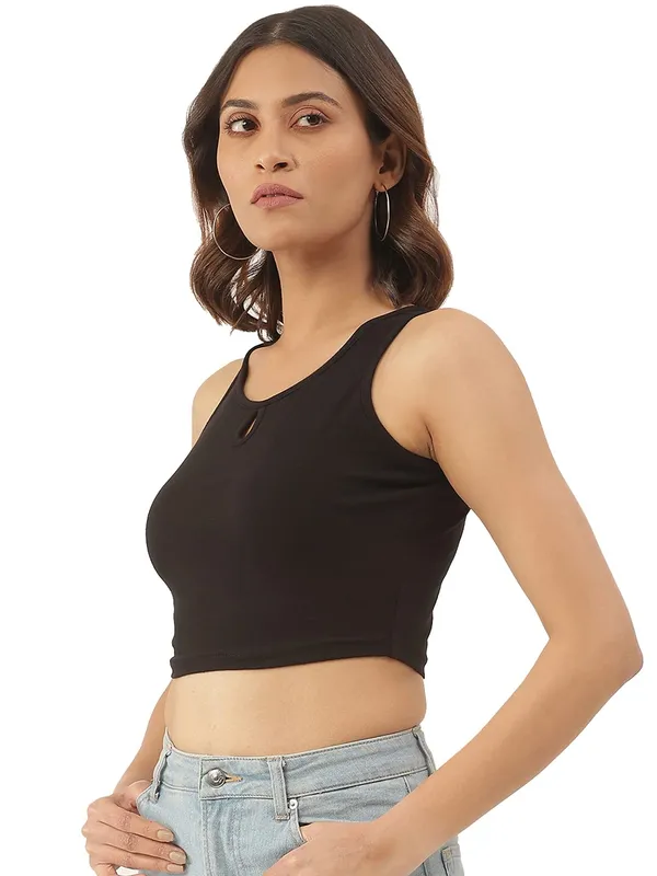 Black_Cotton_Lycra_Tops