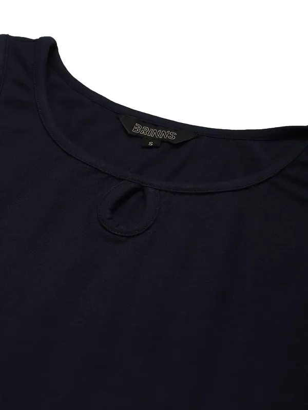Navy_Cotton_Lycra_Tops