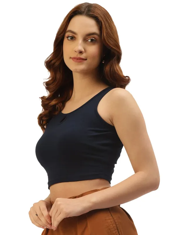 Navy_Cotton_Lycra_Tops