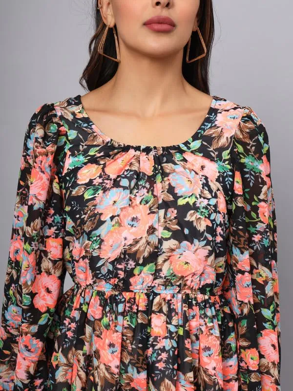 Multi_Coloured_Georgette_Dresses