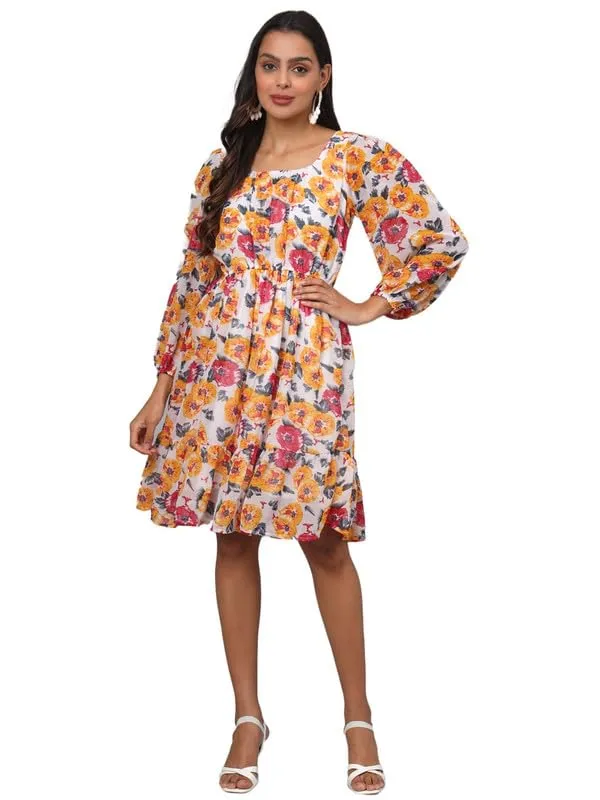 Multi_Coloured_Georgette_Dresses