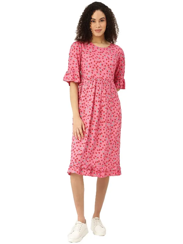 BRINNS_Pink_Midi_Dress