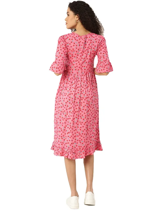 BRINNS_Pink_Midi_Dress