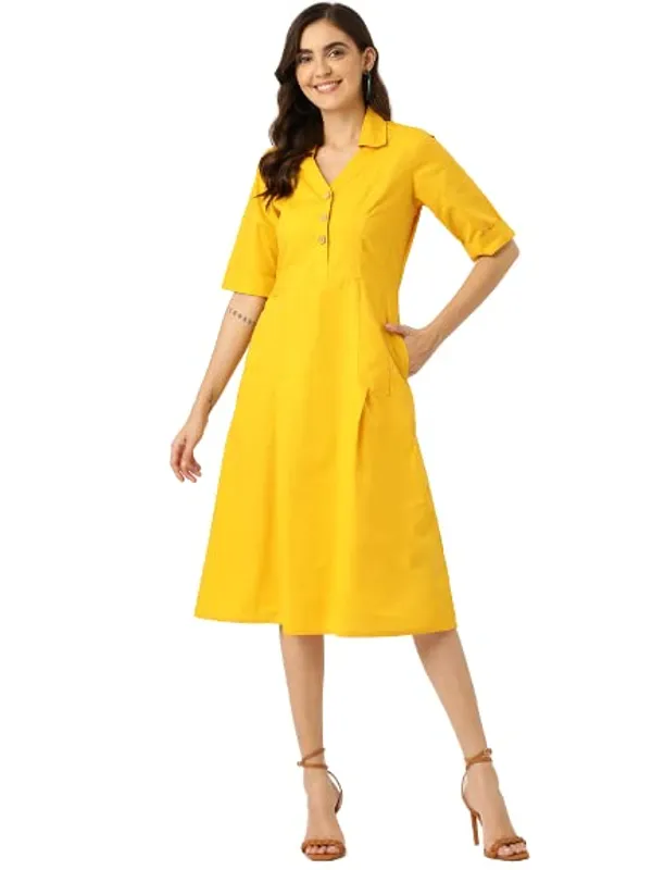 Mustard_Cotton_Poplin_Dresses