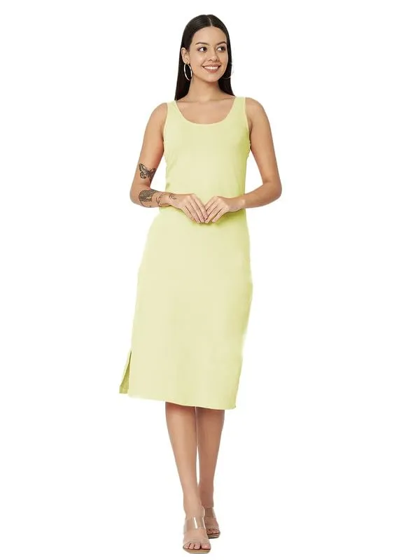 Cream_Cotton_Lycra_Dresses
