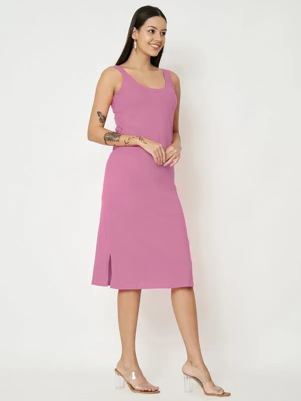 Ltpurple_Cotton_Lycra_Dresses