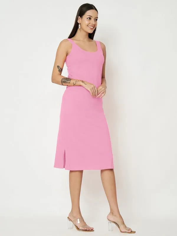 Pink_Cotton_Lycra_Dresses