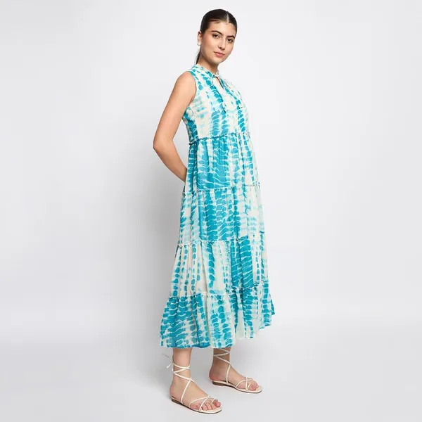 Blue_Georgette_Dresses